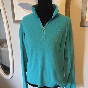 The North Face Women's Turquoise Half-Zip Sweater